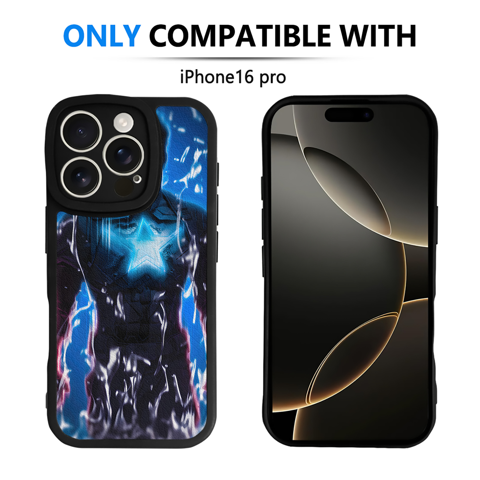 （画像用） アベンジャーズ The Avengers 【iPhone 16シリーズ対応】シリコンスマホケース（レザー調） 材質：シリコン